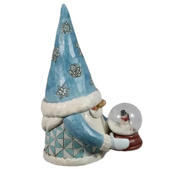 Jim Shore - SNOW GLOBE DREAMS - 2025 Holiday Gnome Figurine - 6017288 NIB - Picture 4 of 6